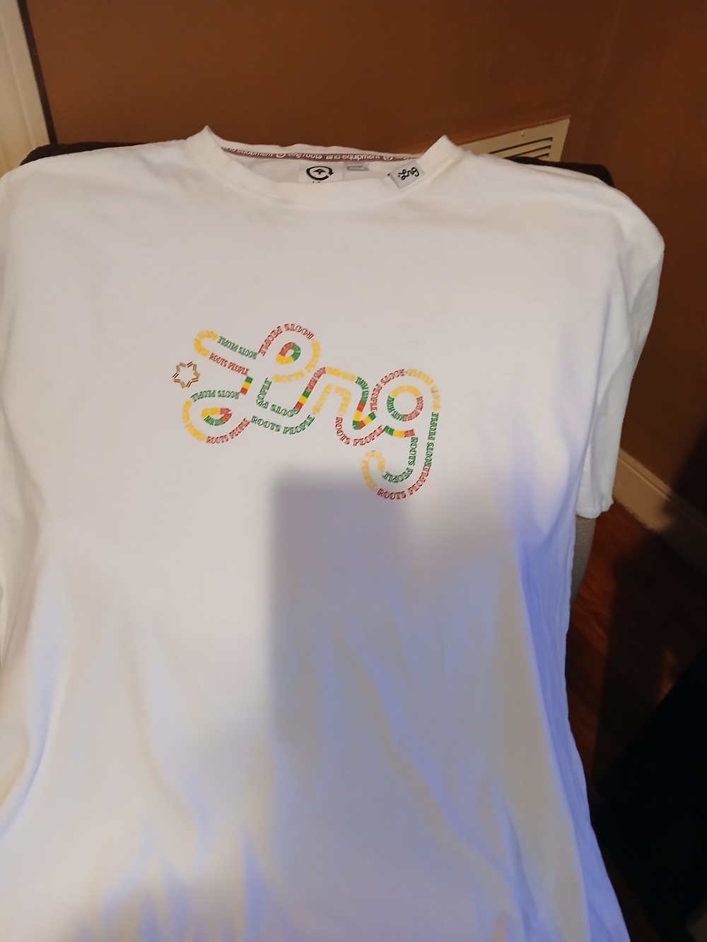 Lrg White Tee with Multicolor Logo